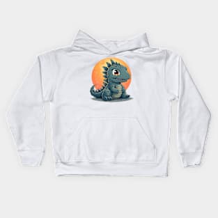 chibi godzilla Kids Hoodie